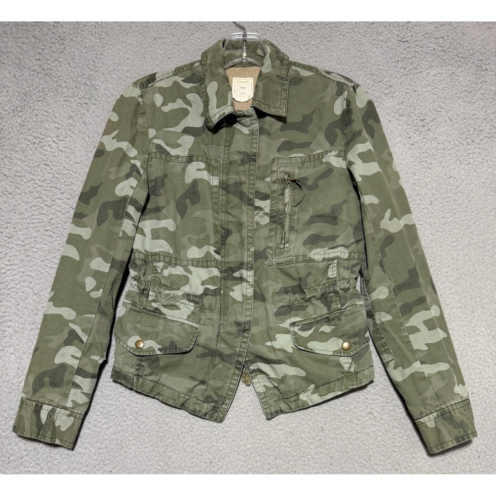 Gap Camo Military Style Jacket Utility Streetwear Cotton Green Size Small